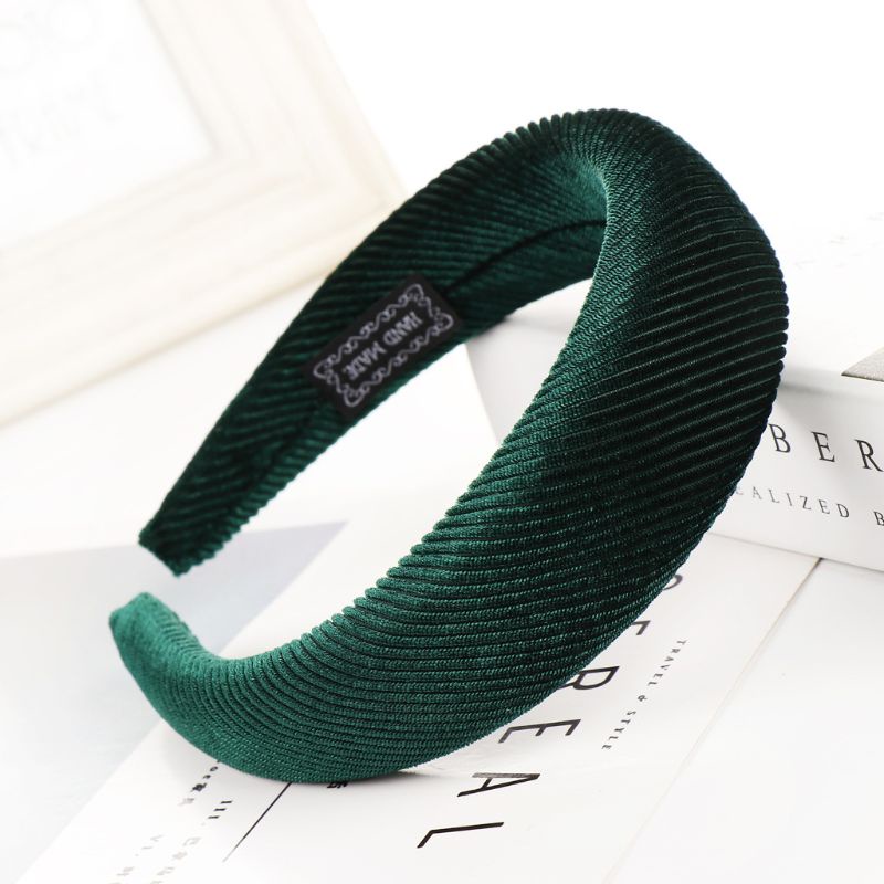 Băng Đô Vải Nhung Lấp Lánh Bản Rộng 8 Màu Lựa Chọn Phong Cách Hàn Quốc