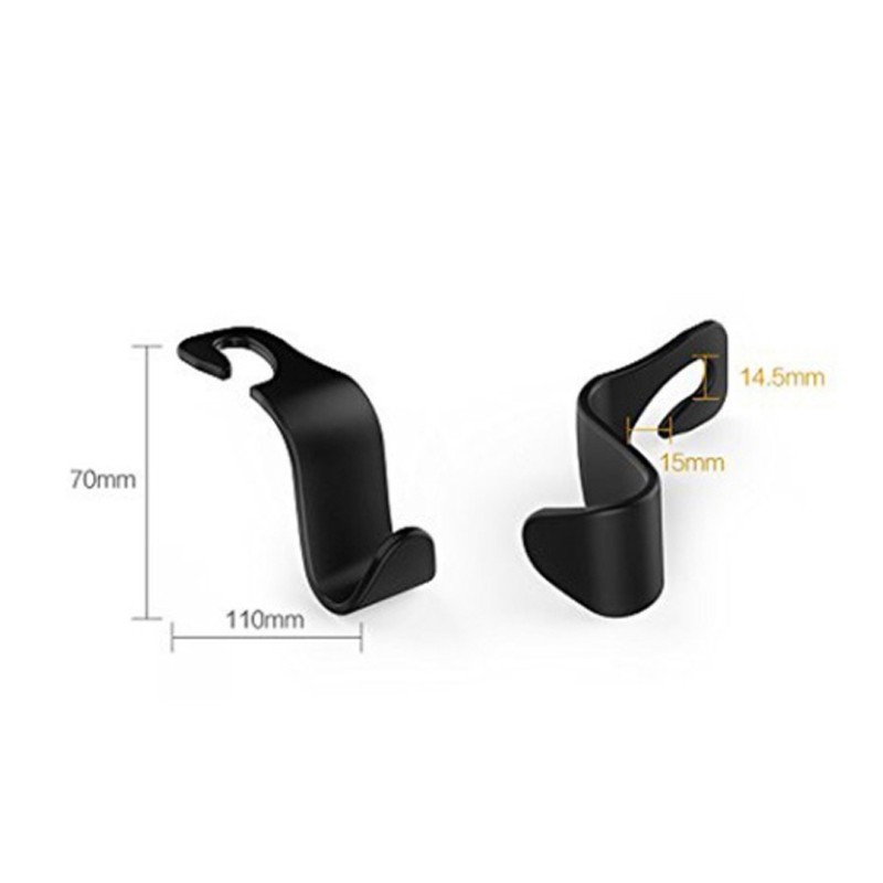 Bộ 4 Móc Treo Túi Xách Gắn Lưng Ghế Xe Hơi Tiện Lợi