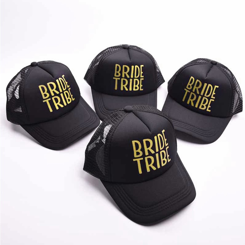 Mũ Lưỡi Trai Phối Lưới In Chữ Team Bride Squad Vui Nhộn Cho Nam Và Nữ