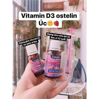 Vitamin D3 ostelin dạng giọt (2.4ml = 80 giọt)