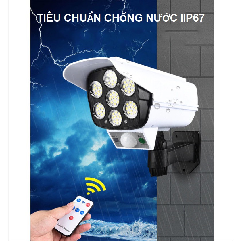 Đèn Led Năng Lượng Mặt Trời Giả Camera Siêu Sáng - Tự Động Bật Tắt- Camera ip Yoosee