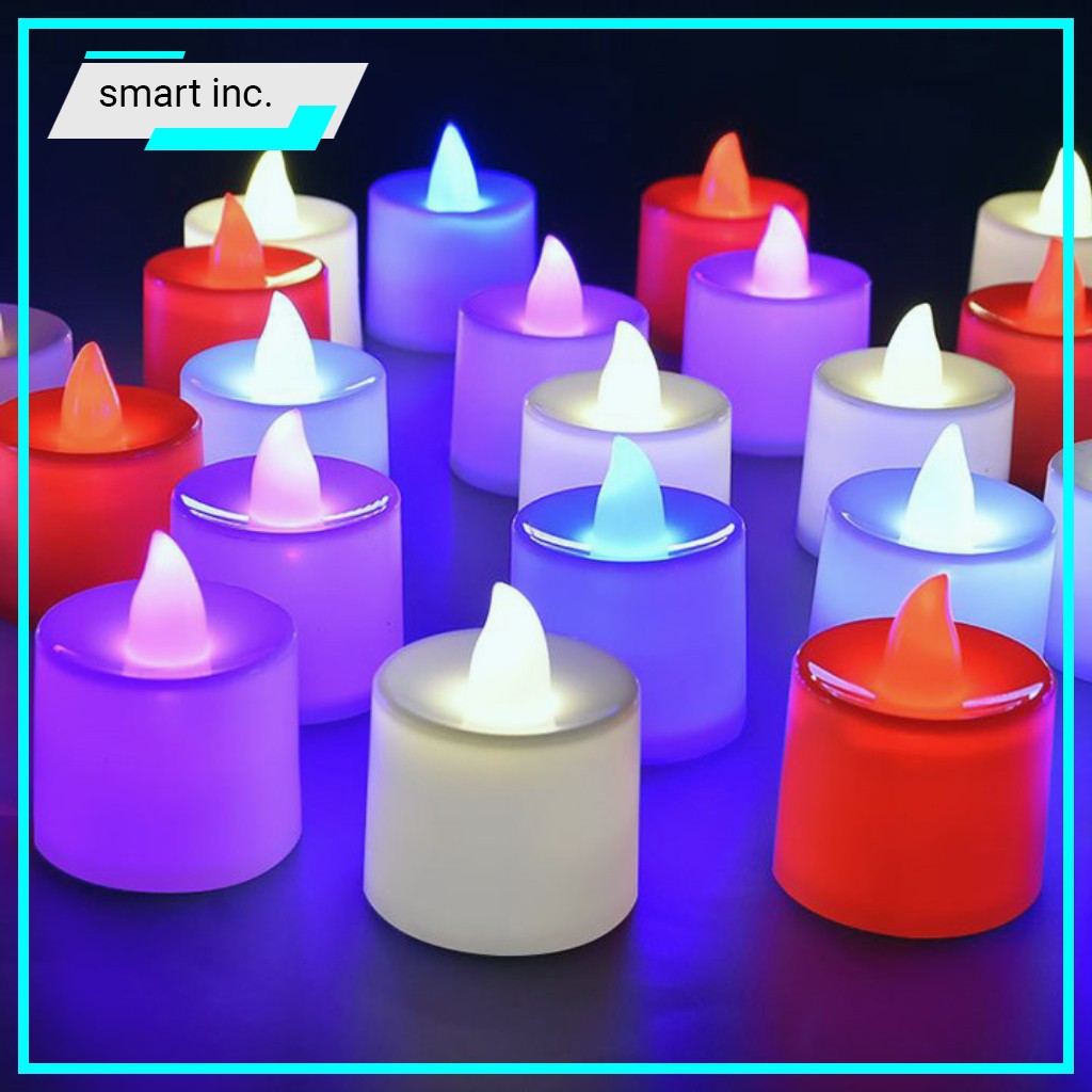 Đèn Cầy Điện Tử Tim Lắc Cao Cấp Tealight 🎀GIÁ RẺ🎀 Nến Điện Tử Pin Led Mini Decor Tỏ Tình Trang Trí Sinh Nhật