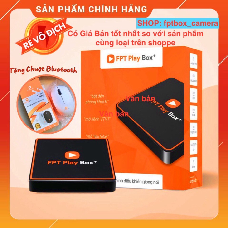 FPT PLAY BOX+ Truyền Hình Kỉ Thuật Số Điều Khiển Giọng Nói Hệ Điều Hành Androi10 [ TẶNG KÈM CHUỘT KHÔNG DÂY]