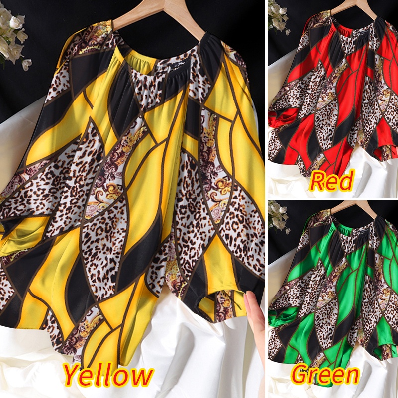 Áo kiểu Zanzea tay dài họa tiết da báo thời trang thích hợp cho nữ