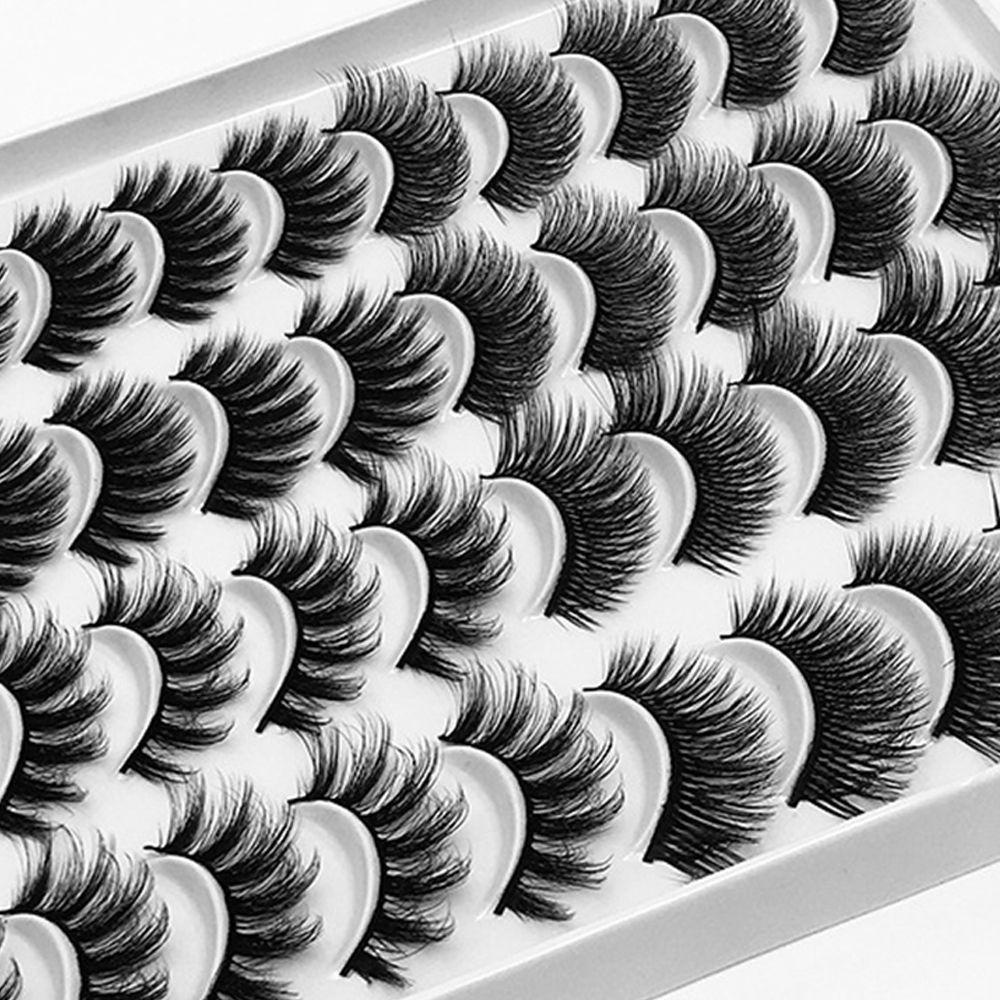 Set 20 Cặp Lông Mi Giả 3D Dài Và Dày Mi SKONHED