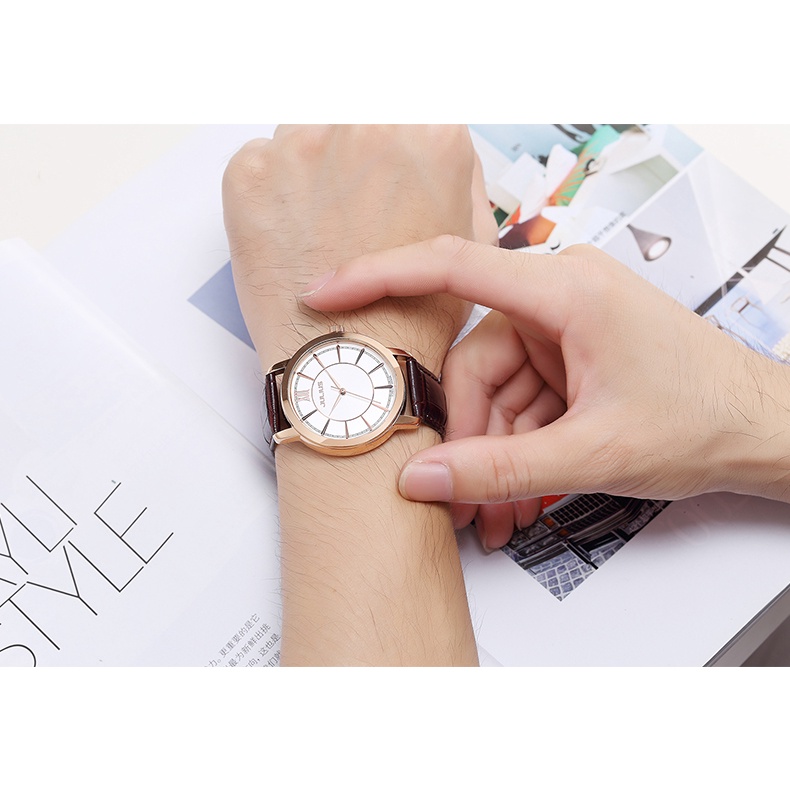 Đồng Hồ Nam JULIUS Hàn Quốc JA-808 dây da