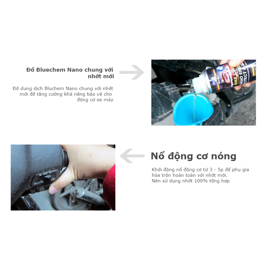 Phụ gia nhớt Bluechem Nano Engine Protection 50ml
