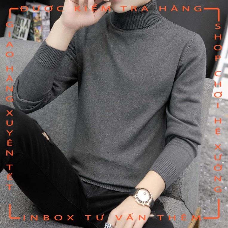 Áo len nam cổ lọ dài tay Urano . Áo len nam cổ cao phong cách ulzzang chất dày dặn phong cách Hàn Quốc - hot tiktok