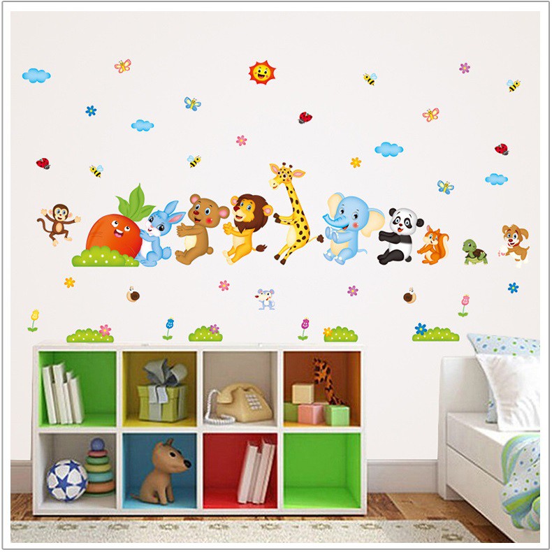 Decal dán tường cho bé [THANH LÝ] Nhổ củ cải AmyShop DB077 ( 78 x 190 cm)