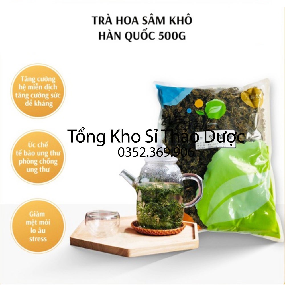 Trà hoa sâm Hàn Quốc 500g (Thanh nhiêt, detox, mát gan) - Sản phẩm cao cấp