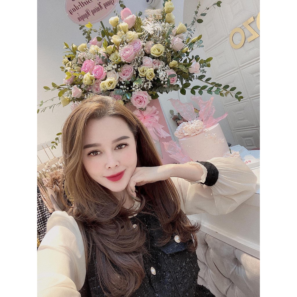 VÁY DẠ TWEED PHỐI TAY- VÁY TAY PHỐI | BigBuy360 - bigbuy360.vn