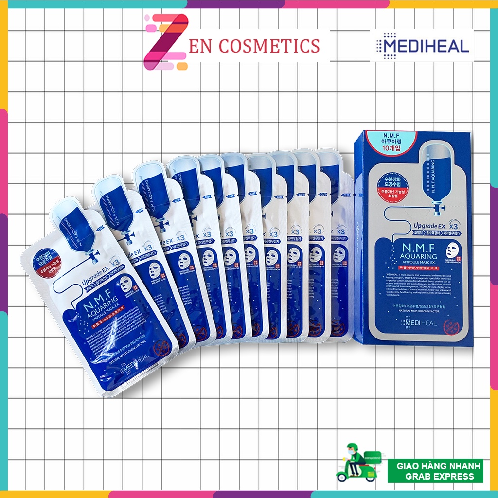 Mặt nạ cấp ẩm cho da, Mặt nạ Mediheal N.M.F aquaring ampoule mask ex 27ml