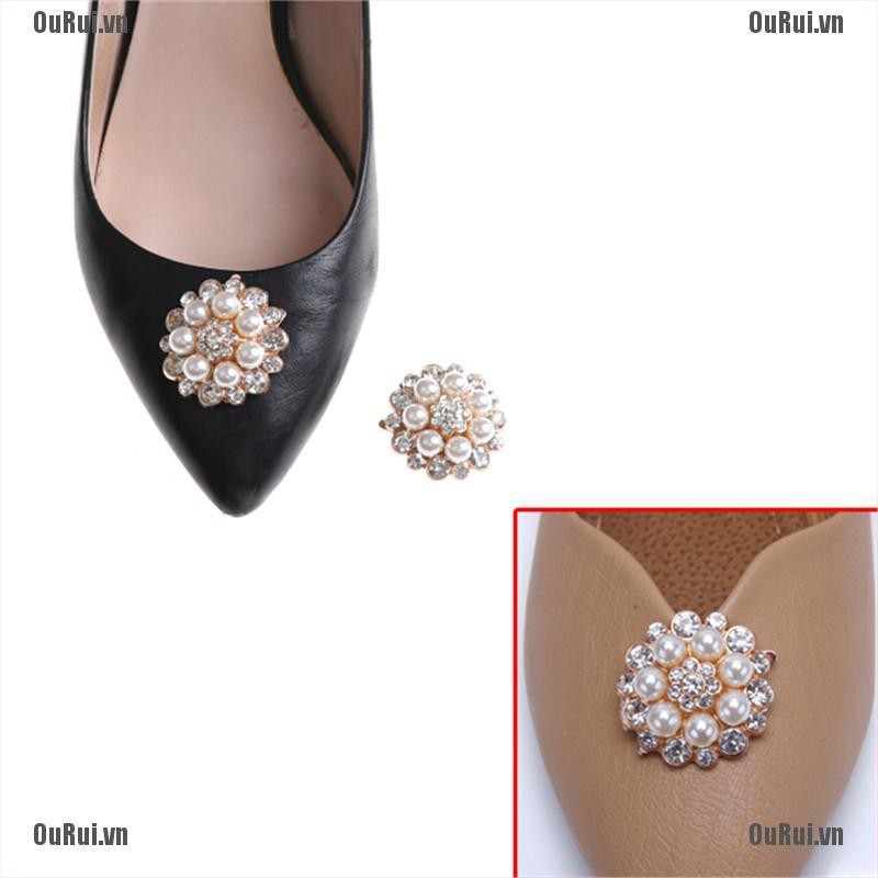 Phụ Kiện Ngọc Trai Giả Trang Trí Giày Sang Trọng Cho Nữ
