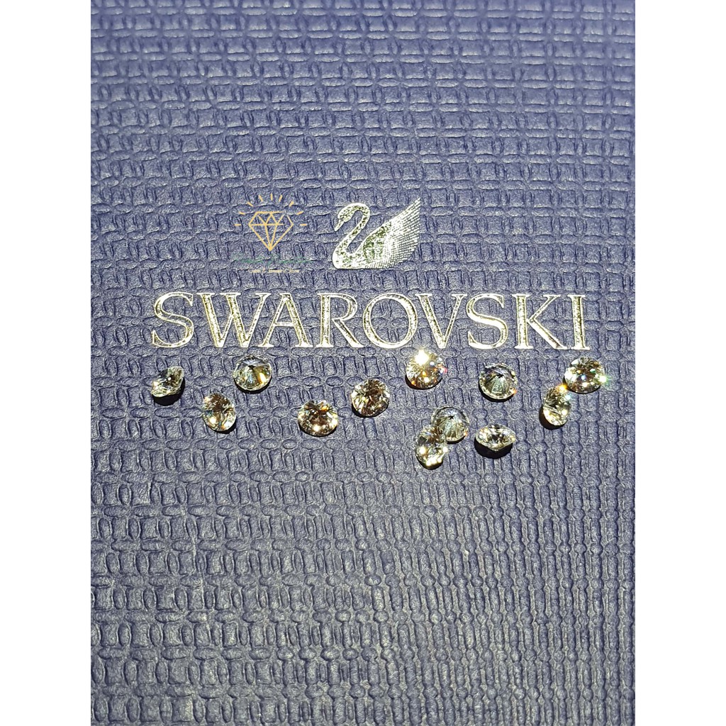 Swarovski Hạt Đá Zircon Trắng Kích Thước 3.75 mm Dùng Làm Đồ Trang Sức