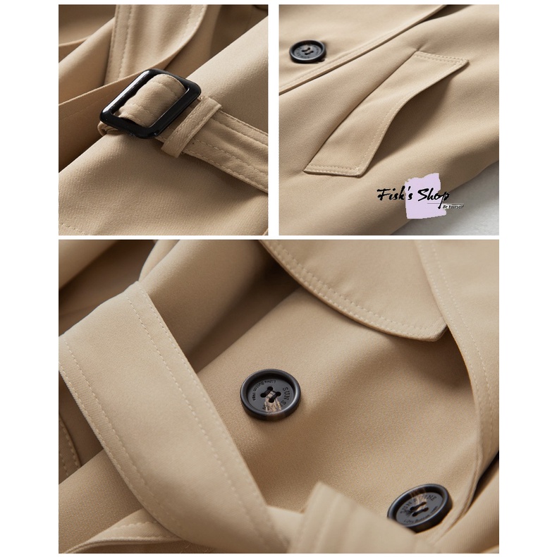 Áo khoác kaki dáng ngắn nữ FSO0165580