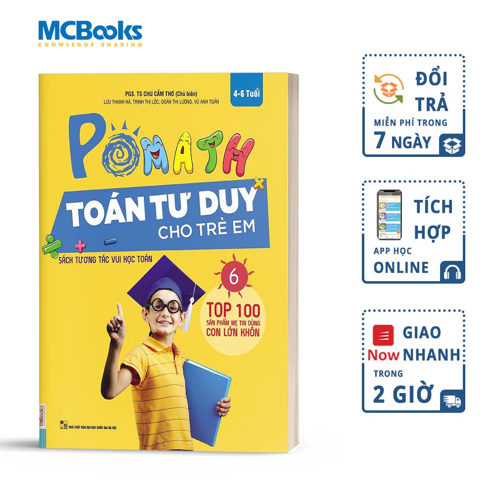 Sách Pomath Toán Tư Duy Cho Trẻ Em Tập 6