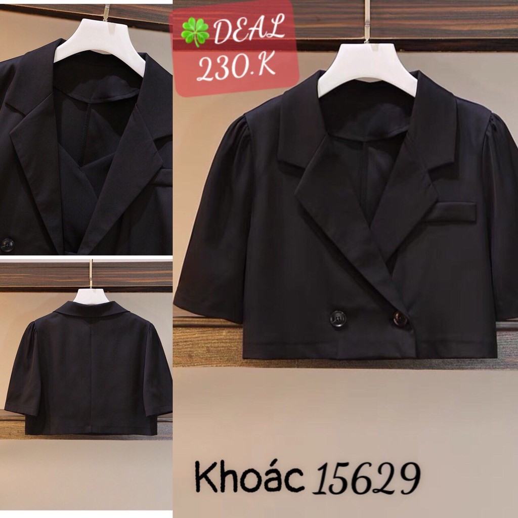 15629 - XL,2x,3x,4x - Khoác BIG SIZE Vest croptop