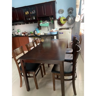 Set Bàn Ăn 6 Ghế Mostar (Tự Nhiên)