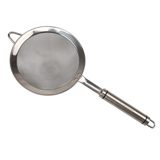 Rây Lọc Inox Có Cán Rổ Lược Tay Cầm Lược Cua Ray Cháo, Rây Bột