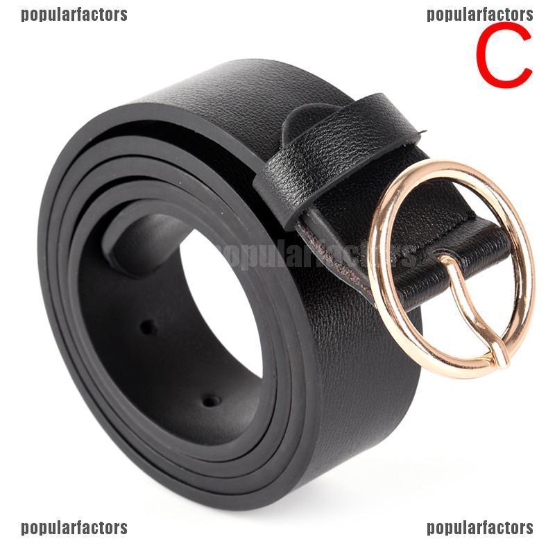 Thắt Lưng Da PU Khóa Kim Loại Cỡ Lớn Phong Cách Cổ Điển