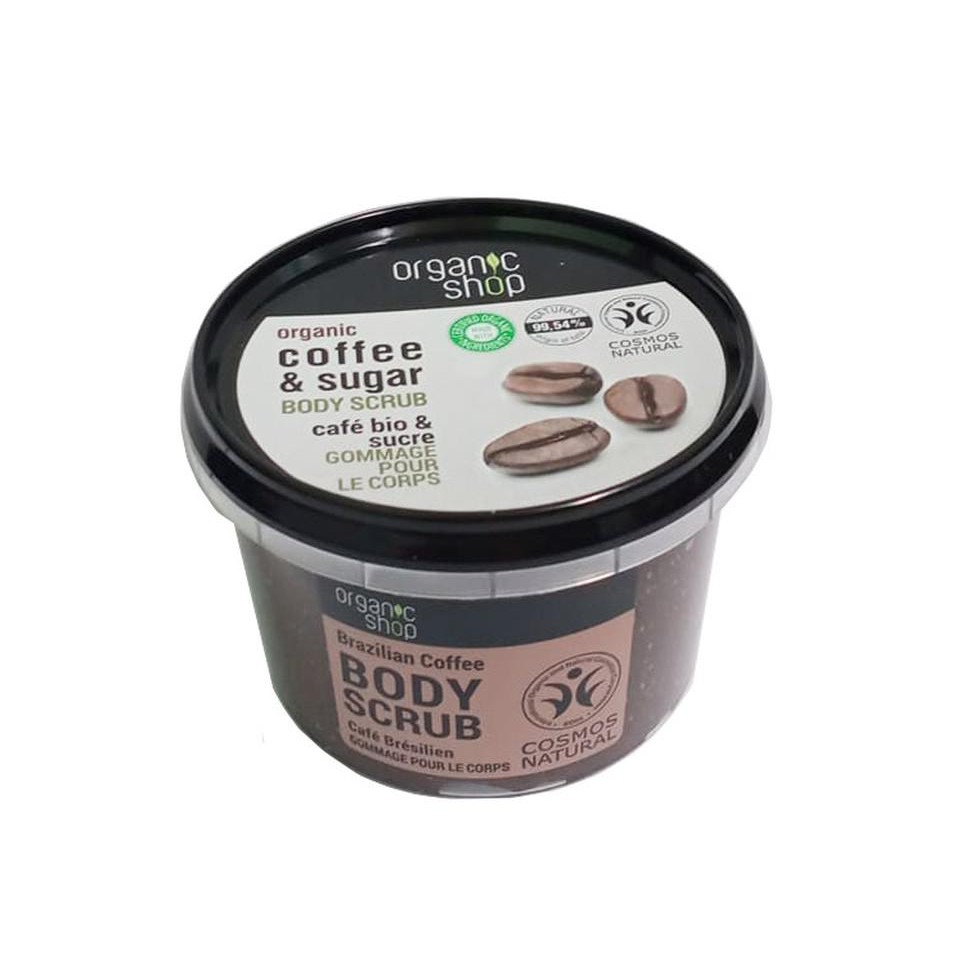 Tẩy da chết toàn thân Organic coffee &amp; powder.&amp; Sugar