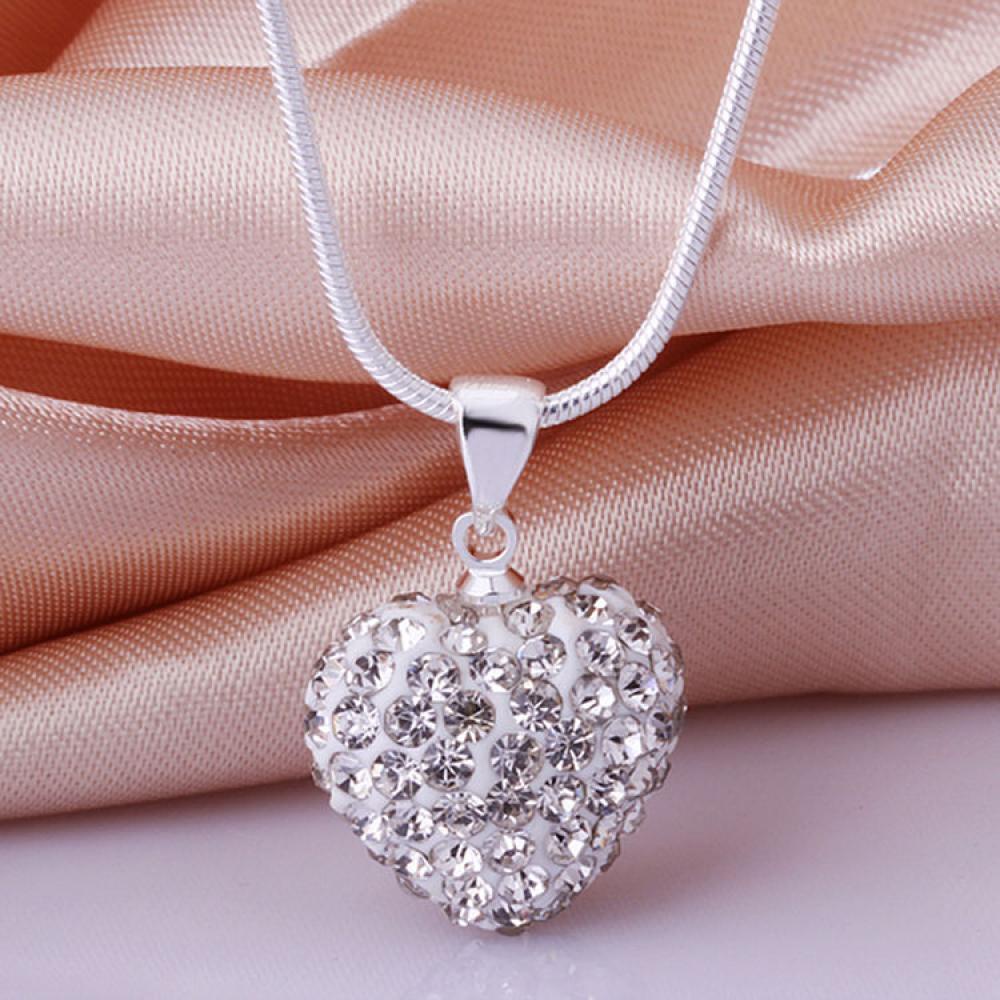 NIUYOU Vòng cổ Xi Mạ Bạc Đính Pha Lê Phong Cách Mới