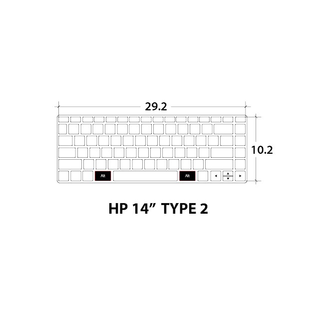 Tấm phủ bàn phím HP 14" & 15.6"