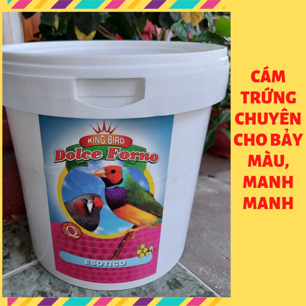 Cám trứng dùng cho chim Bảy Màu và Manh Manh. Sản phẩm của Ý. 250gr/50.k