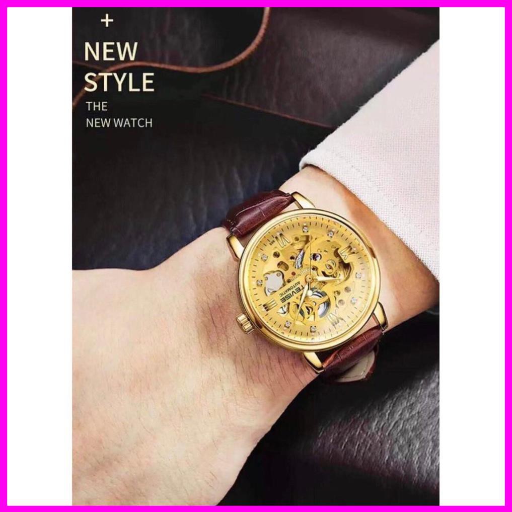 [Hàng xịn] Đồng hồ nam dây da cao cấp automatic tevise chính hãng (tặng kèm hộp) | BigBuy360 - bigbuy360.vn