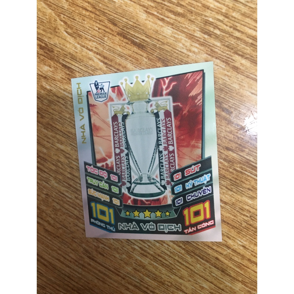 Set 32 Thẻ In Match Attax 2012-13 Poca Manchester United Nhà Vô Địch EPL