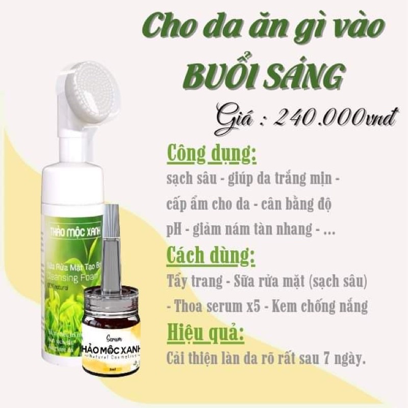 sữa rửa mặt &amp; thảo mộc vàng