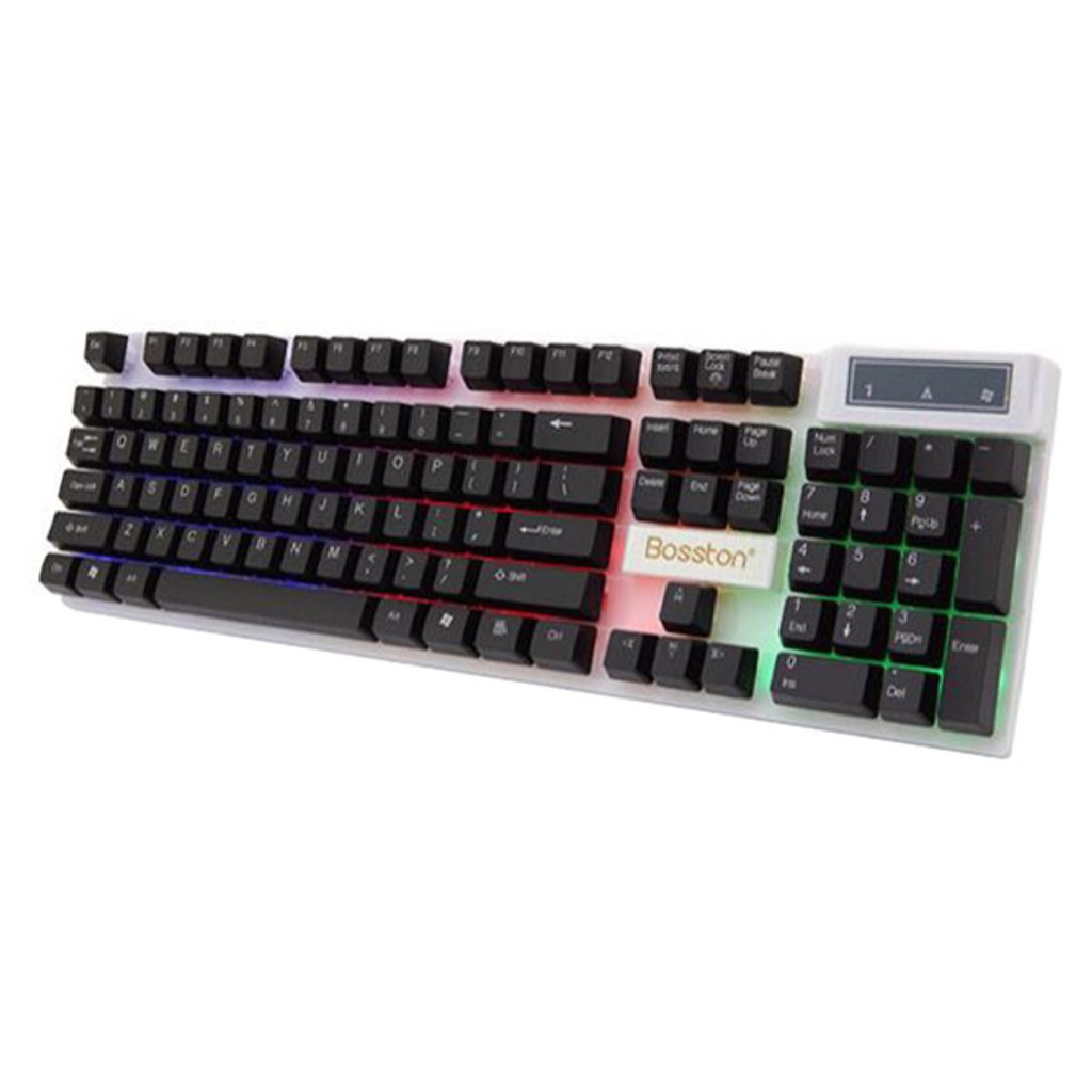 Bàn phím Keyboard Bosston 808 giả cơ chuyên Game USB. Vi Tính Quốc Duy