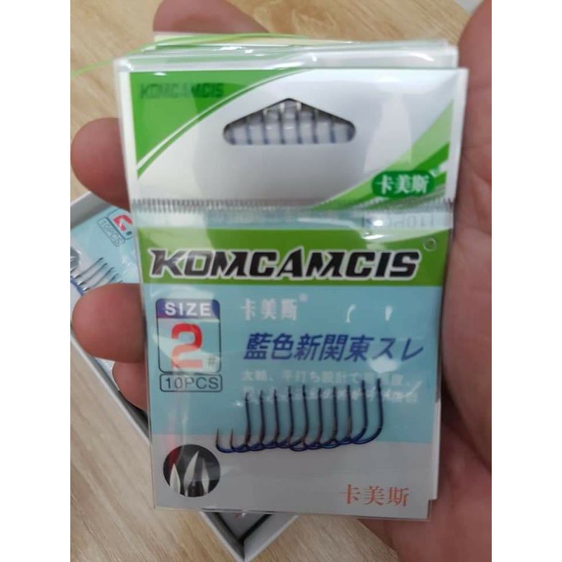 Combo 04 Túi Lưỡi Câu Komcamcis Komaisu - Không Ngạnh