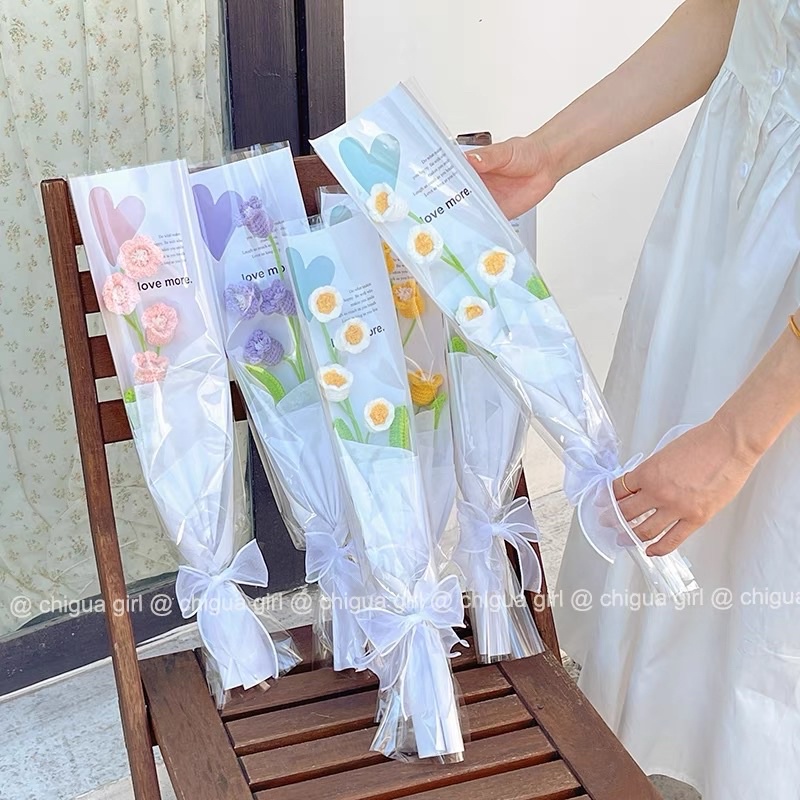 Hoa chuông len handmade