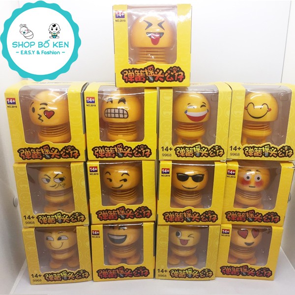 Shop Bố Ken CON CƯỜI EMOJI LÒ XO [ CAO CẤP, SIÊU RẺ, CÓ HỘP CHỐNG SHOCK ]