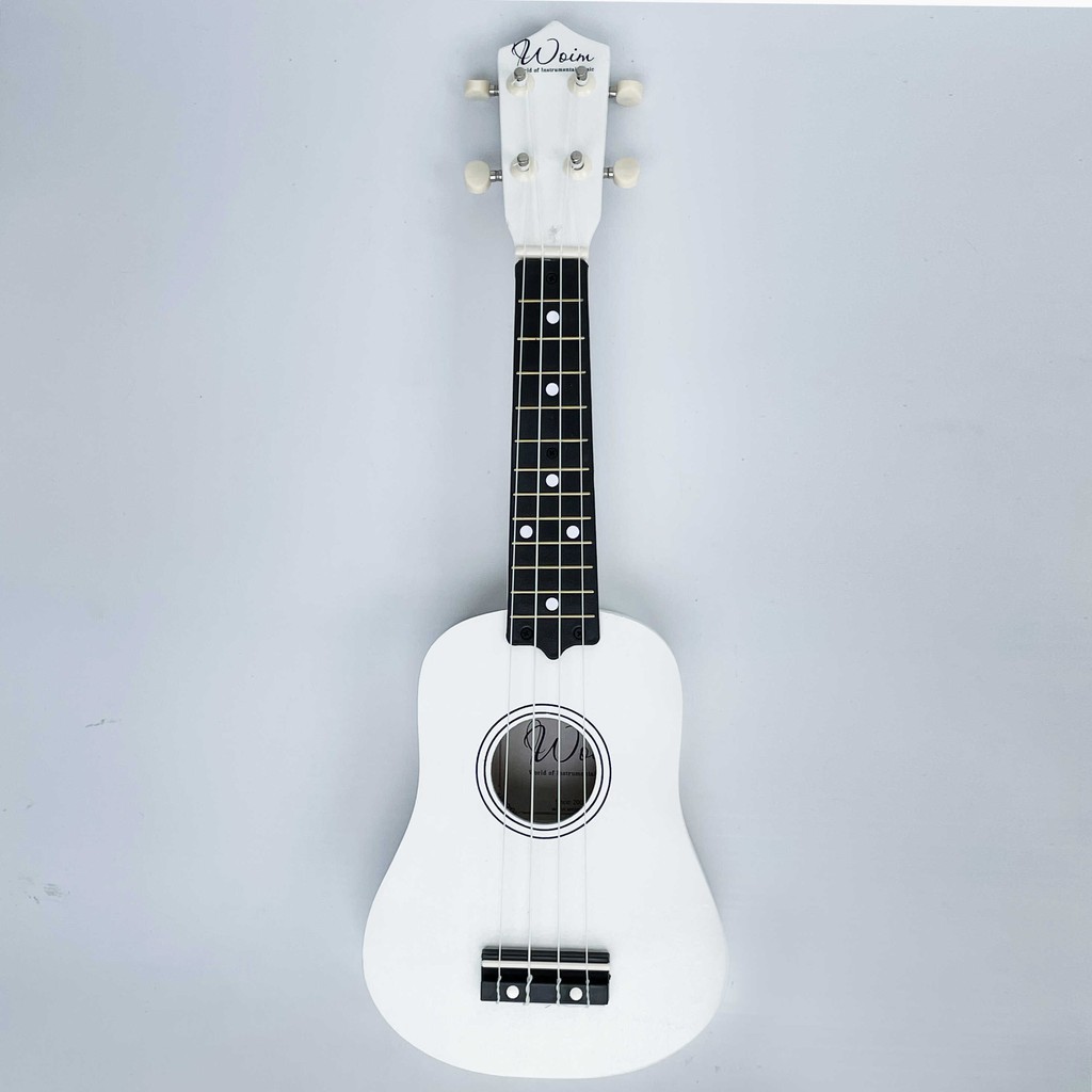 Đàn Ukulele Gỗ Trắng Sứ WOIM Soprano Size 21inch 53cm (Mua 1 Tặng 5)