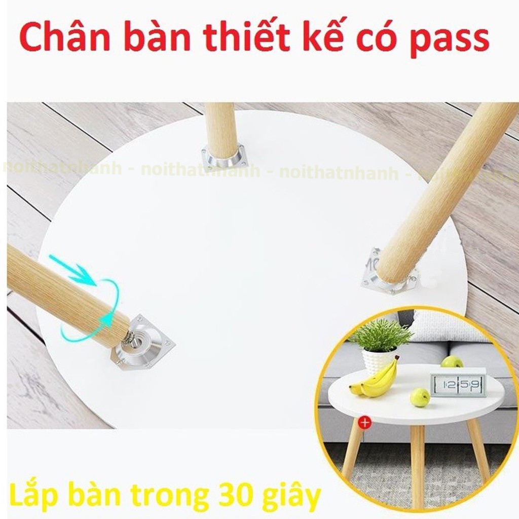 𝐁𝐚̀𝐧 𝐭𝐫𝐚̀ 𝐭𝐫𝐨̀𝐧 ,chân gỗ tiện tự nhiên to 3cm chắc chắn cao tựa 30cm, 48cm ( loại pát sắt vặn nên tháo lắp dễ dàng )