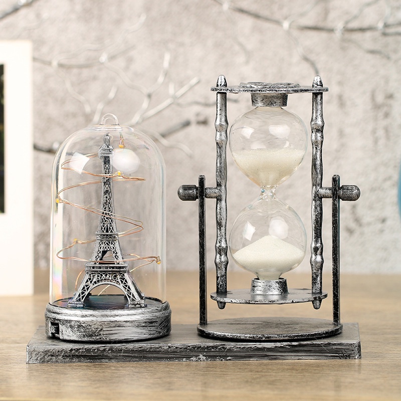 Đồng Hồ Cát Có Đèn Tích Hợp Cho Tủ Rượu Vang Màu Vàng