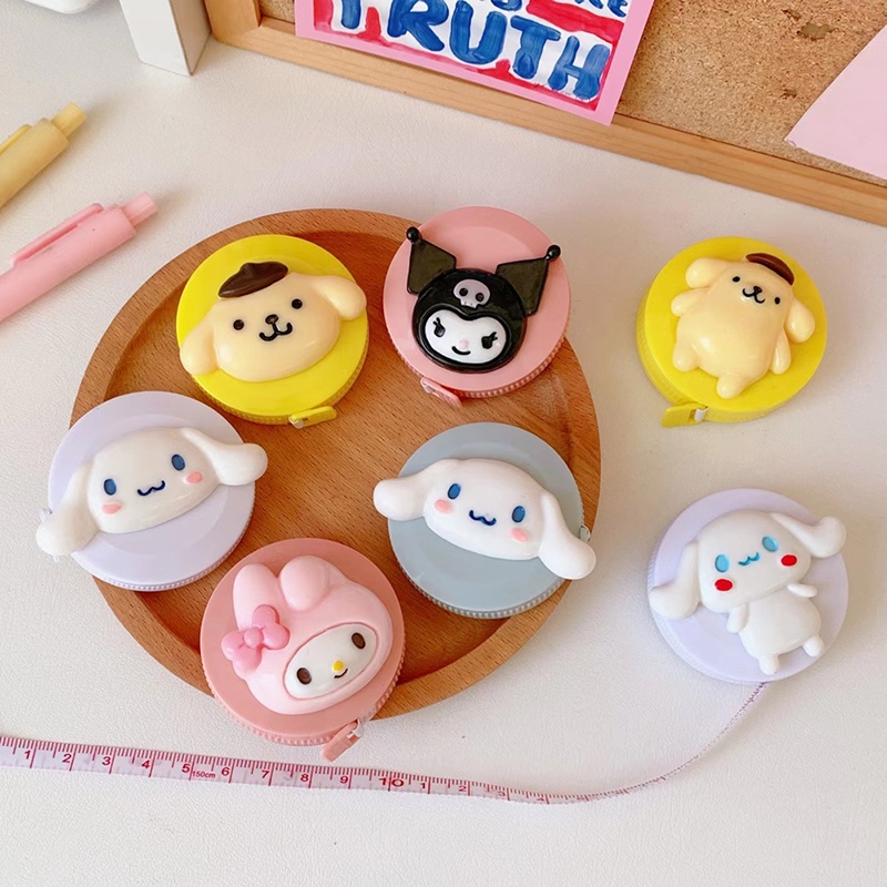 Thước Dây Mềm Hình Tròn In Hoạt Hình Dễ Thương