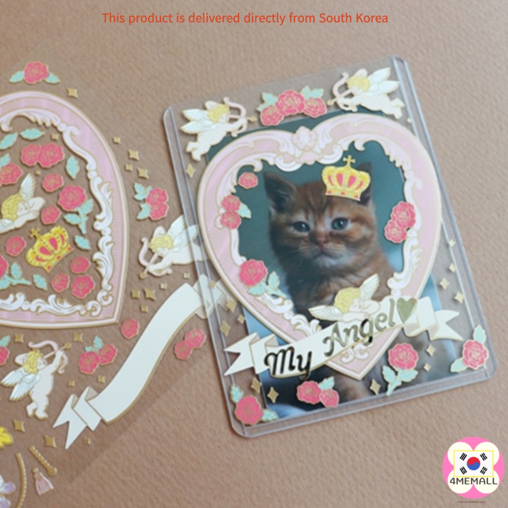 Photo album decoration gold leaf stickers  2 types, diary decoration