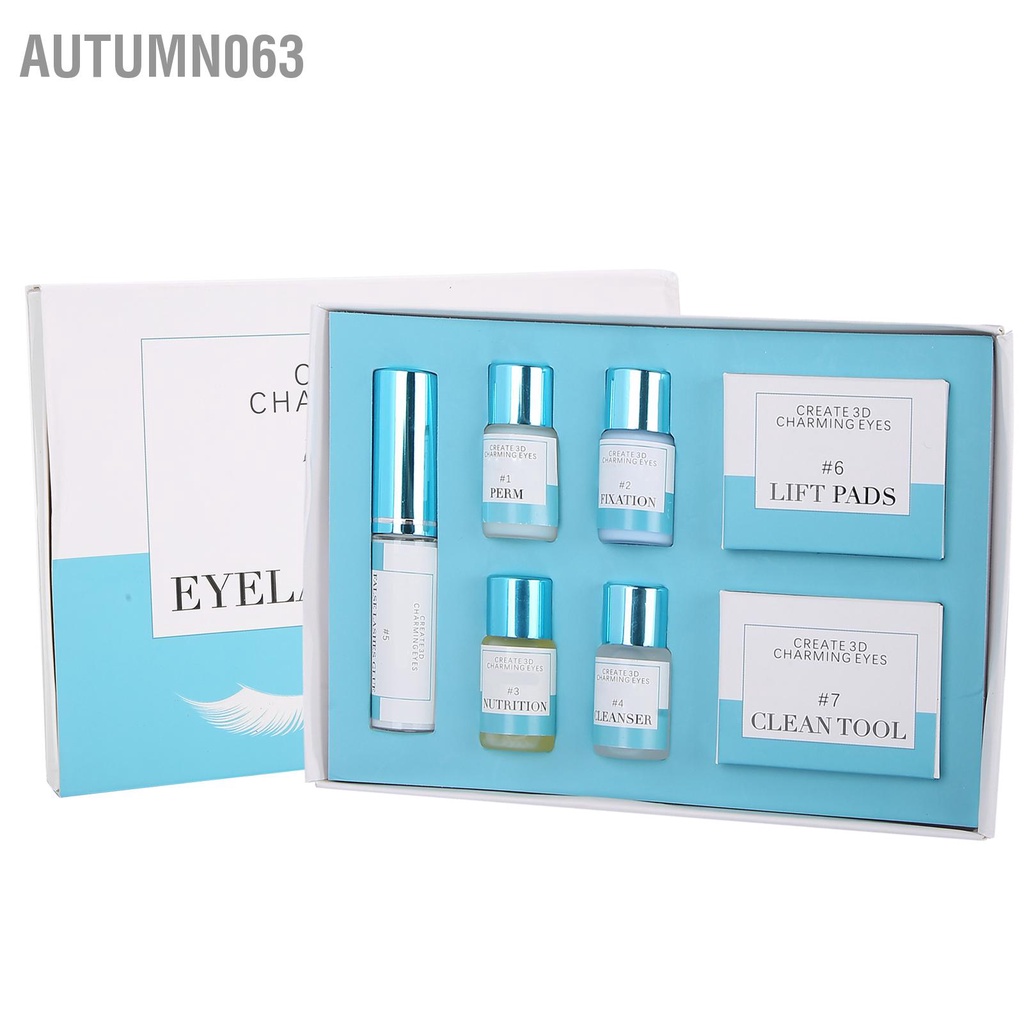 Bộ dụng cụ uốn mi chuyên nghiệp Perming Nutrition Fixation Liquid Tools Set Autumn063