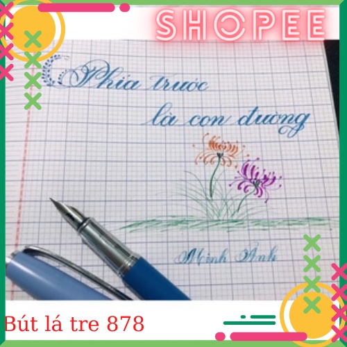 Bút lá tre, bút luyện chữ đẹp, ngòi tự tách tạo thanh đậm mã 878, ngòi đúc không gỉ