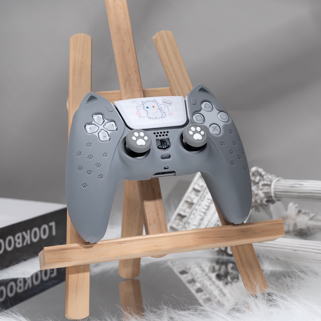 Ốp Lưng Hình Tai Mèo Đáng Yêu Cho Máy Chơi Game PS5