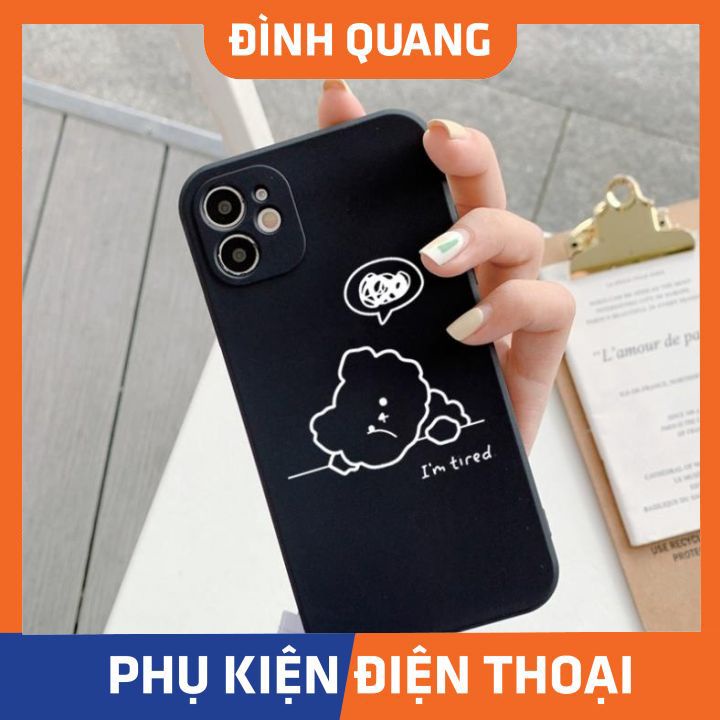 Ốp lưng iphone Gấu tired 6/6plus/6splus/7/7plus/8/8plus/x/xr/xs/11/12/pro/max/plus/promax - ĐQ Store