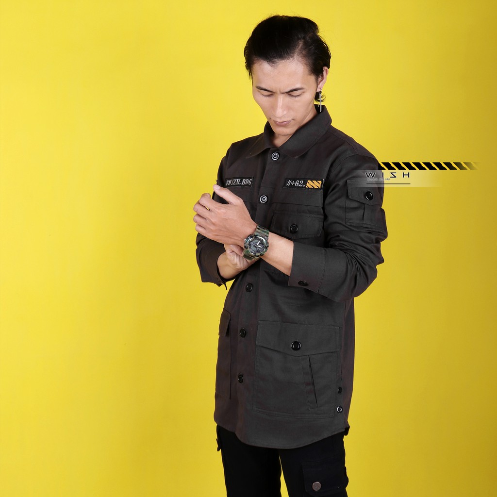 Áo Thun Nam Tay Ngắn In Chữ Wish Coordinate Parka