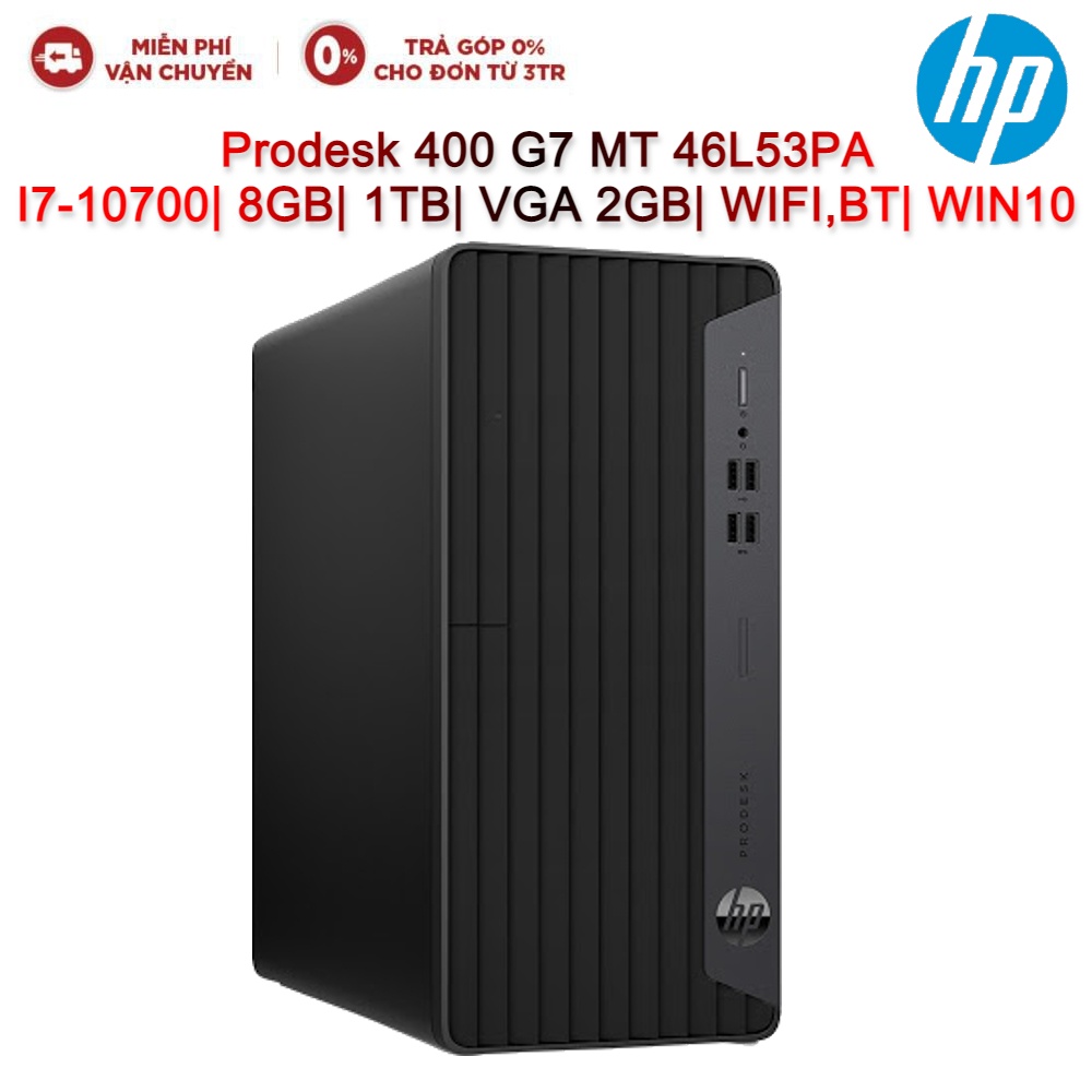 Máy tính Pc HP Prodesk 400 G7 MT 46L53PA I710700| 8GB| 1TB VGA 2GB WIFI,BT| Win10