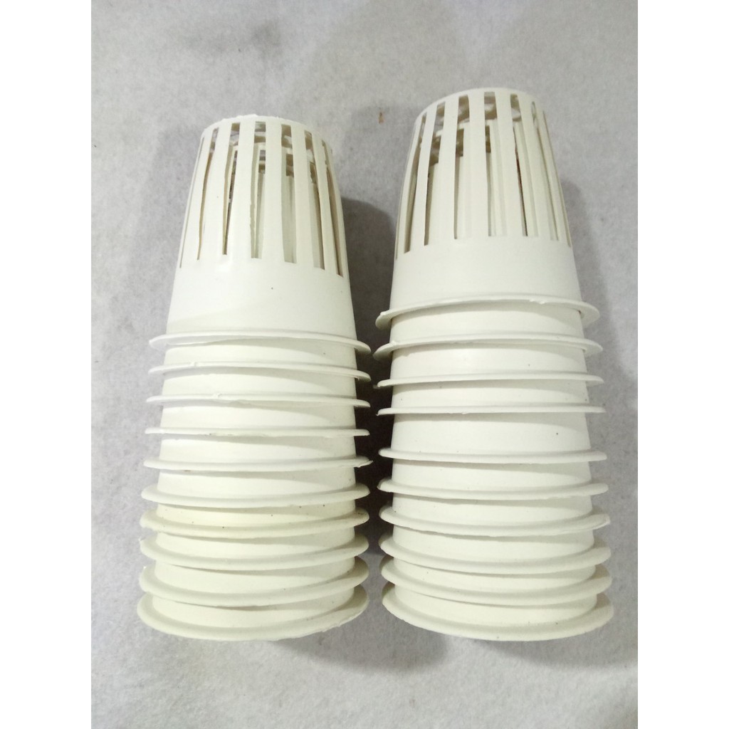Rọ trồng rau thủy canh khí canh - Bộ 20 rọ nhựa phi 65*65 ( Ống khoét 55mm)