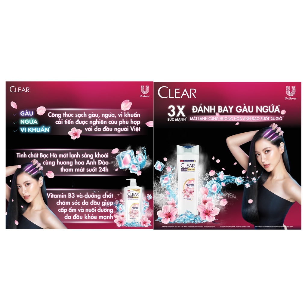 Dầu gội sạch gàu Clear Botanique 630g/chai