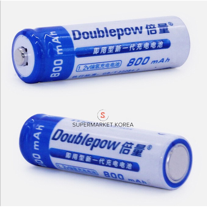 Pin sạc lại Doublepow AA , AAA Dung lượng 800mAh, 900mAh, 1200 mAh, có thể mua kèm sạc DoublePow DP-U82, DP-UK83, DP-UK9