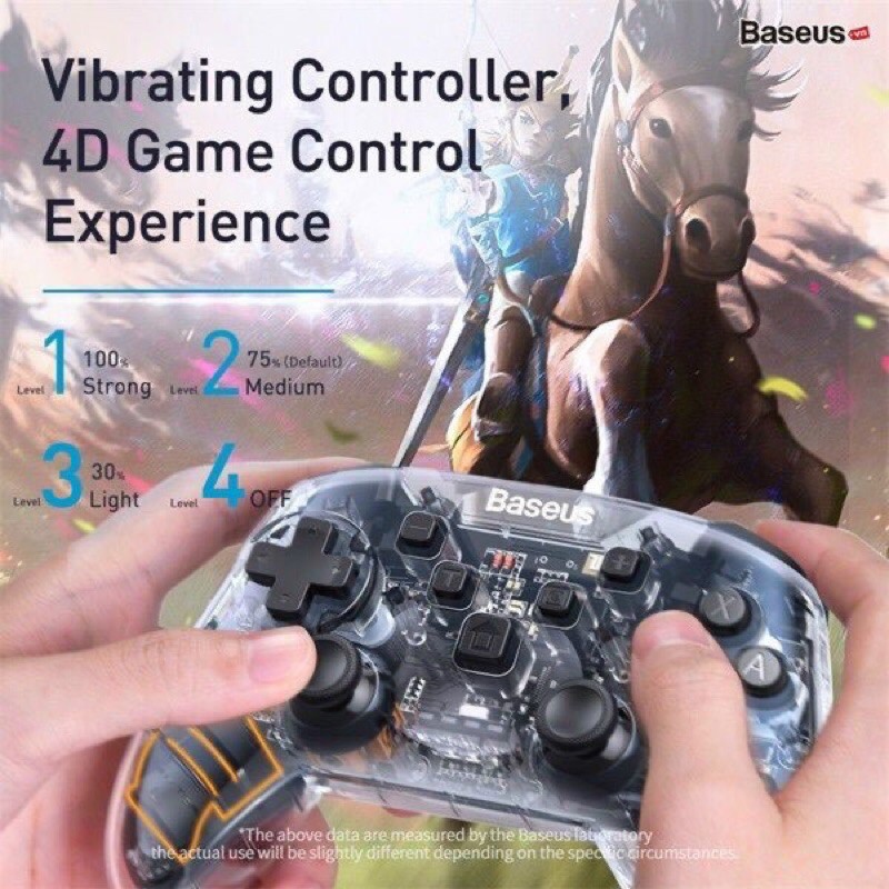 Tay cầm chơi Game không dây Baseus Nintendo Switch Motion Sensing Vibrating Gamepad (SW/PC Dual Mode